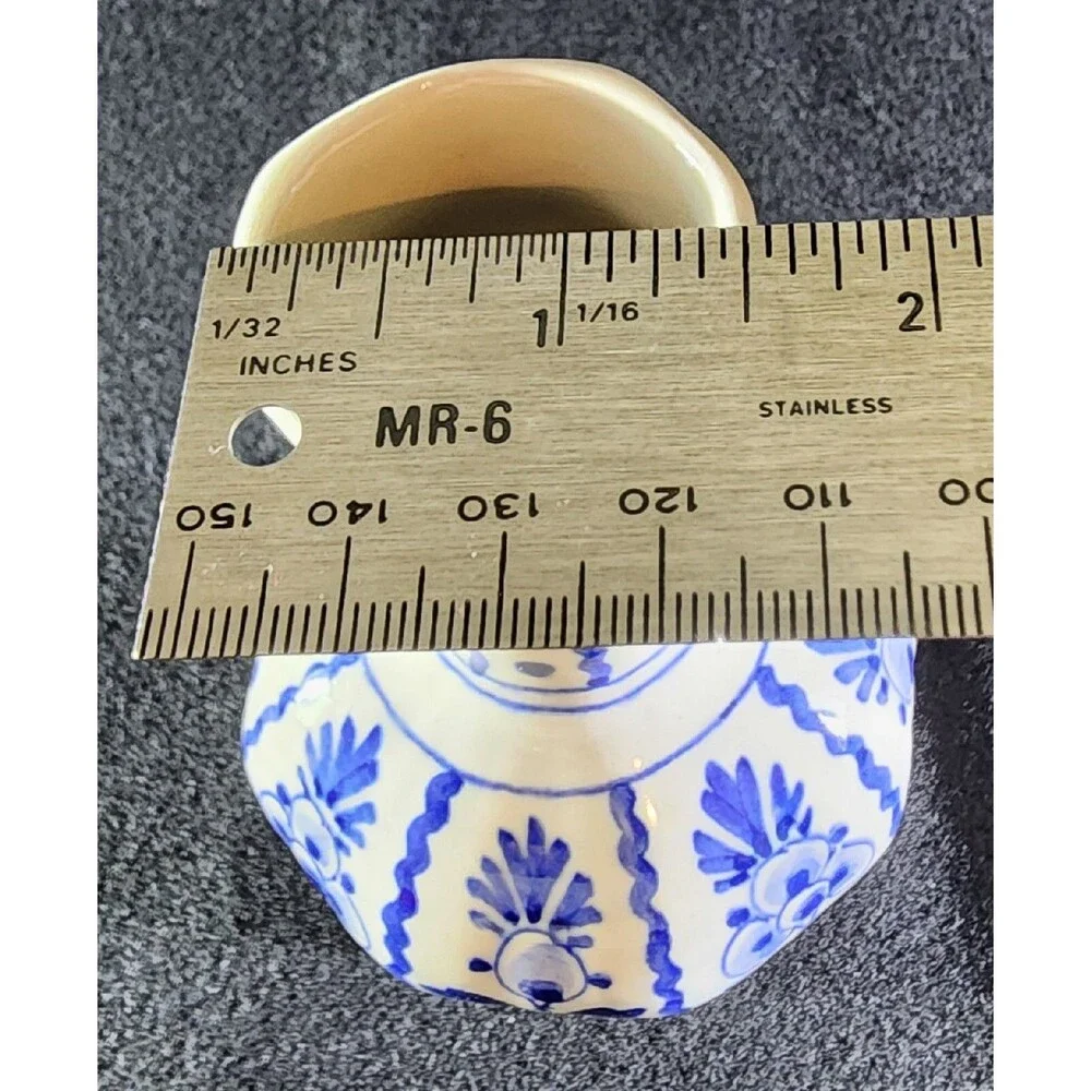 Beautiful Vintage ~ DELFT Vase ~ Hand Painted - De Delftse Pauw Factory, Mold 63